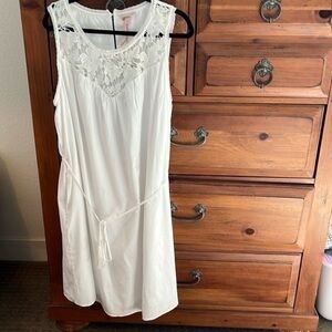 Knox Rose NWT Women’s White Dress With Belt Tie Size XXL